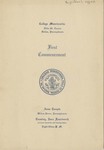 College Misericordia commencement program, 1927