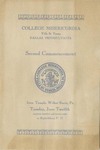 College Misericordia commencement program, 1928