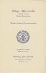 College Misericordia commencement program, 1936