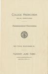 College Misericordia commencement program, 1941