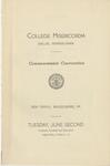 College Misericordia commencement program, 1942