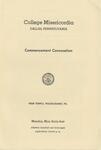 College Misericordia commencement program, 1948