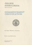 College Misericordia commencement program, 1959