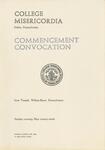 College Misericordia commencement program, 1960