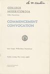 College Misericordia commencement program, 1960