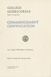 College Misericordia commencement program, 1962