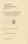 College Misericordia commencement program, 1963