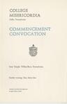 College Misericordia commencement program, 1964