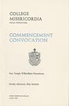 College Misericordia commencement program, 1971