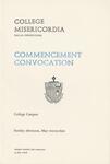 College Misericordia commencement program, 1972