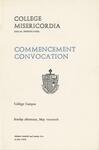 College Misericordia commencement program, 1973