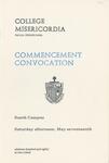 College Misericordia commencement program, 1980