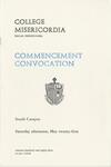 College Misericordia commencement program, 1983