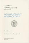 College Misericordia commencement program, 1985