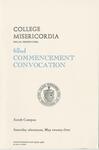 College Misericordia commencement program, 1988