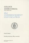 College Misericordia commencement program, 1989