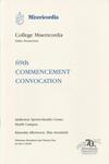 College Misericordia commencement program, 1995