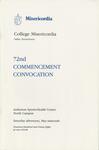 College Misericordia commencement program, 1998