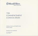 College Misericordia commencement program, 2001