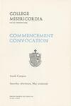 College Misericordia commencement program, 1981