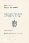 College Misericordia commencement program, 1978