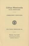 College Misericordia commencement program, 1945 by Misericordia University