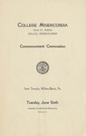 College Misericordia commencement program, 1939 by Misericordia University