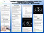 Treatment and Diagnosis of Pulmonary Emboli in CT by Jacob Gardner