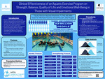 Clinical Effectiveness of an Aquatic Exercise Program on Strength, Balance, Quality of Life and Emotional Well-Being in Those with Visual Impairments by Michaela Fasolino, Samantha Lubin, Zoee Farr, Jillian Rogers, and Maureen Rinehimer